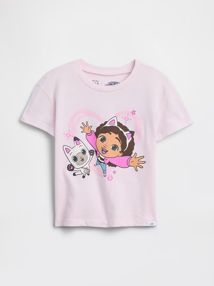 babyGap Graphic T-Shirt-Pink Cherry Blossom Gabby'S Dollhouse