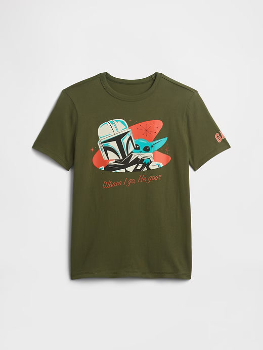 Gap Kids Star Wars™ Graphic T-Shirt-Army Jacket Green