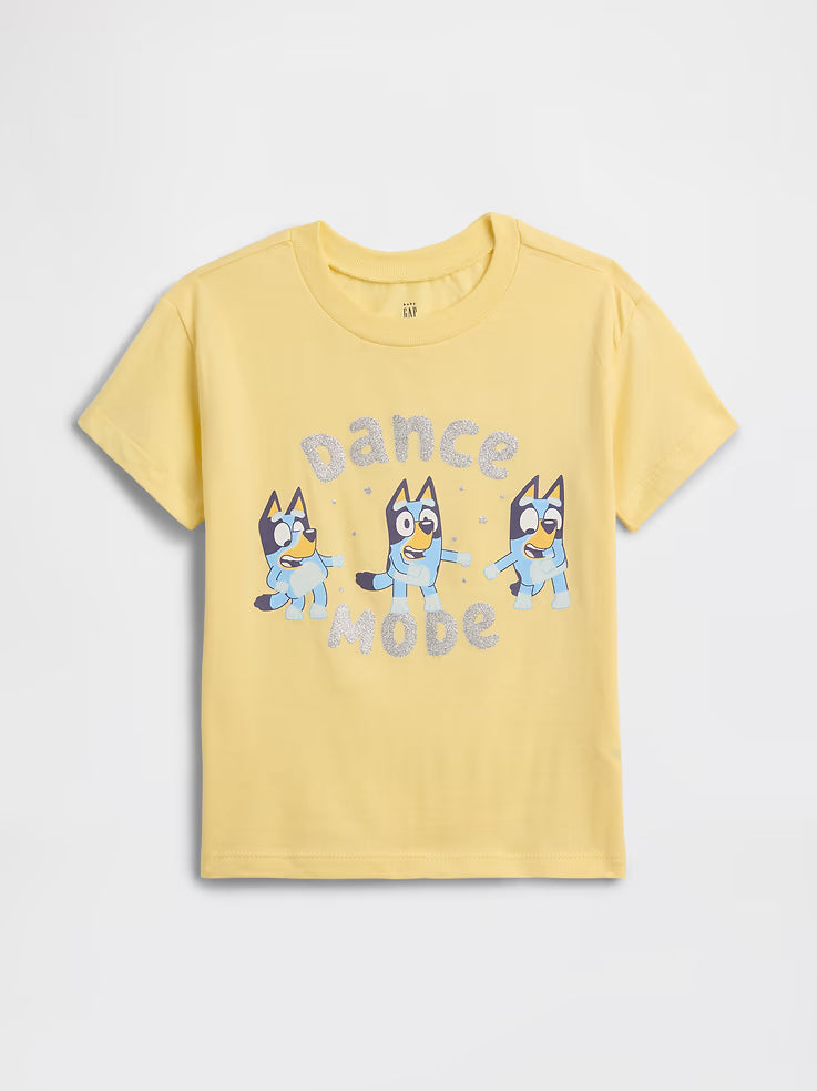 babyGap Graphic T-Shirt-Spring Yellow Bluey Dance