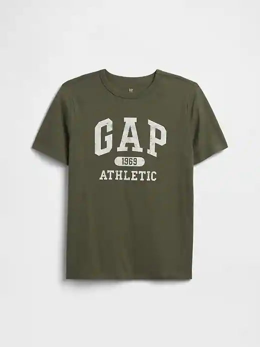 Kids Gap Graphic T-Shirt-Tweed Green
