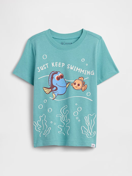 babyGap × Disney Finding Nemo Graphic T-Shirt-New Off White Hot Dogs