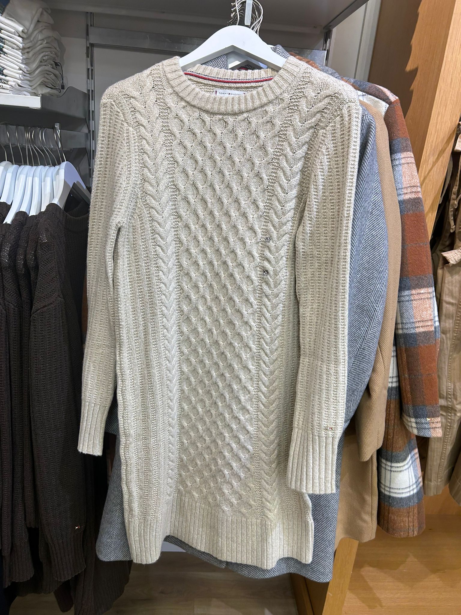 Womens' Tommy Cable Knit Sweater Dress