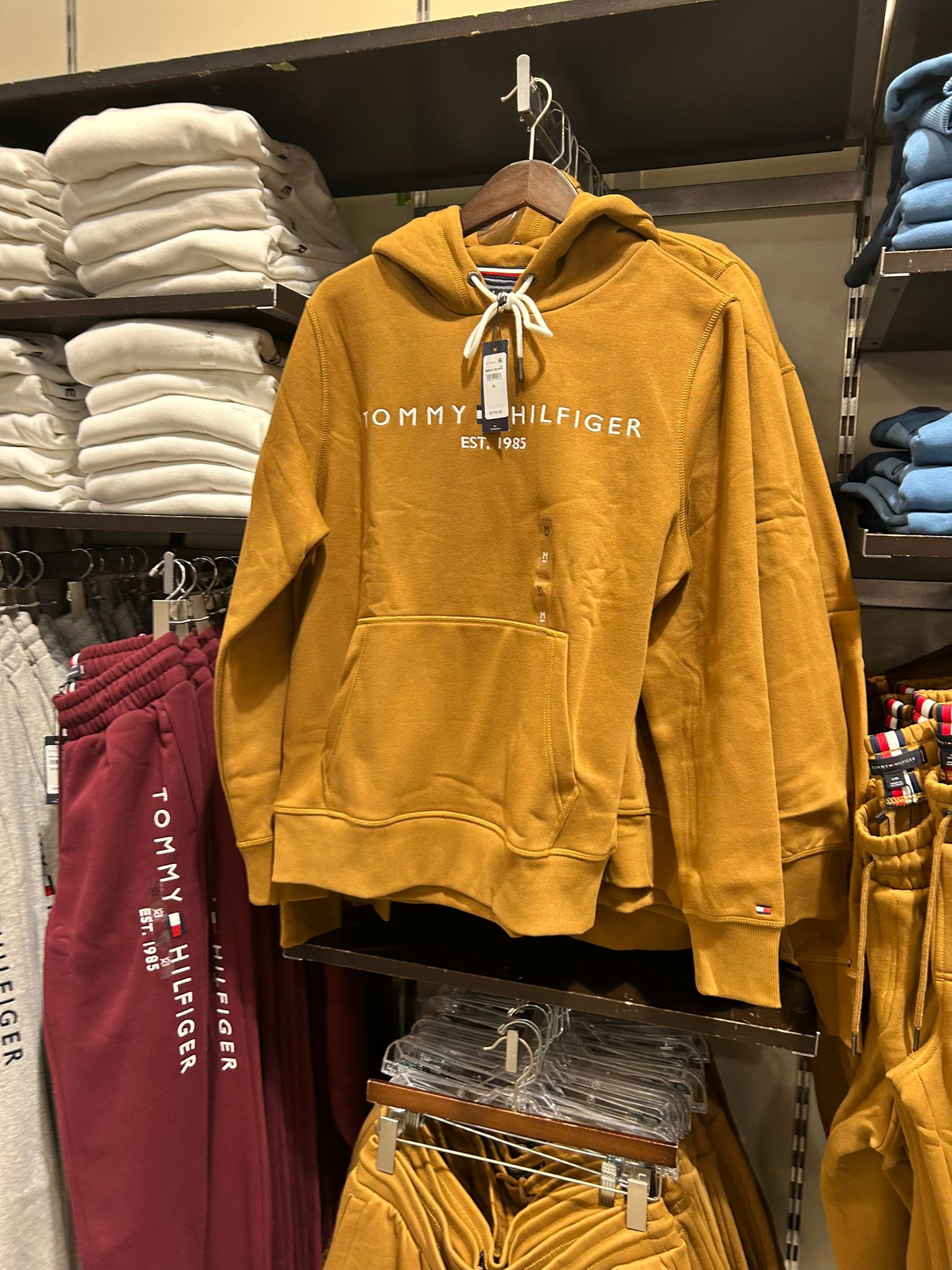 Tommy Mens' Embroidered Tommy Logo Hoodie