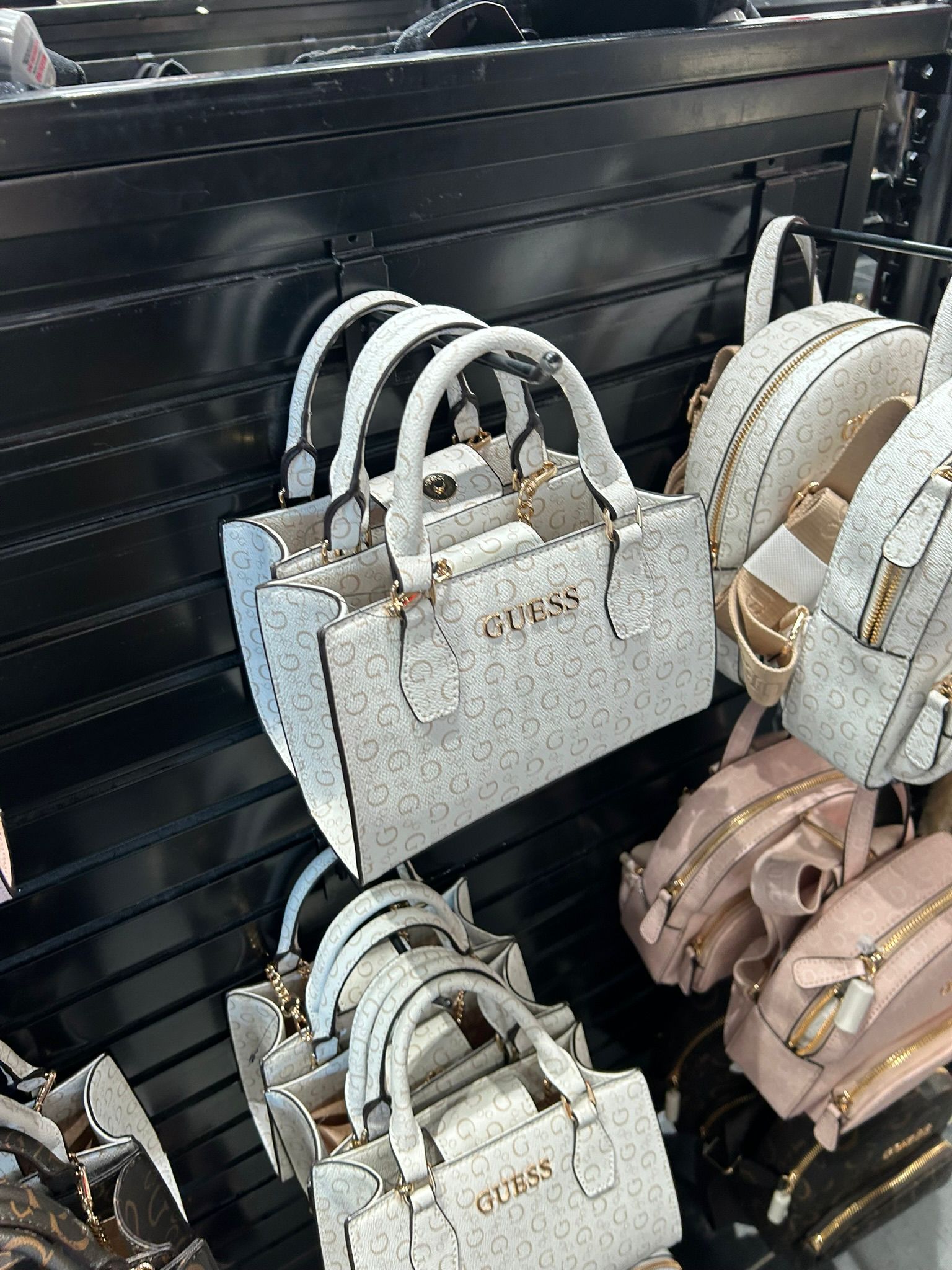 Women's Guess Eldoria Logo Mini Satchel White