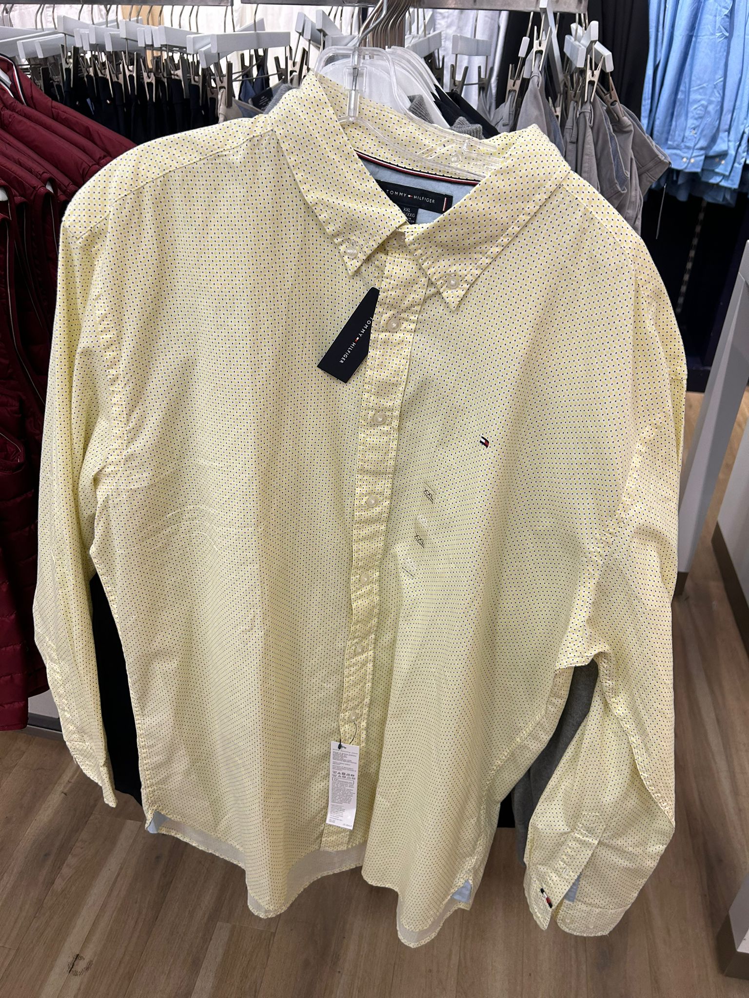 Tommy Hilfiger Pure Cotton Geometric Printed Button-Down Collar Regular Fit Casual Shirt