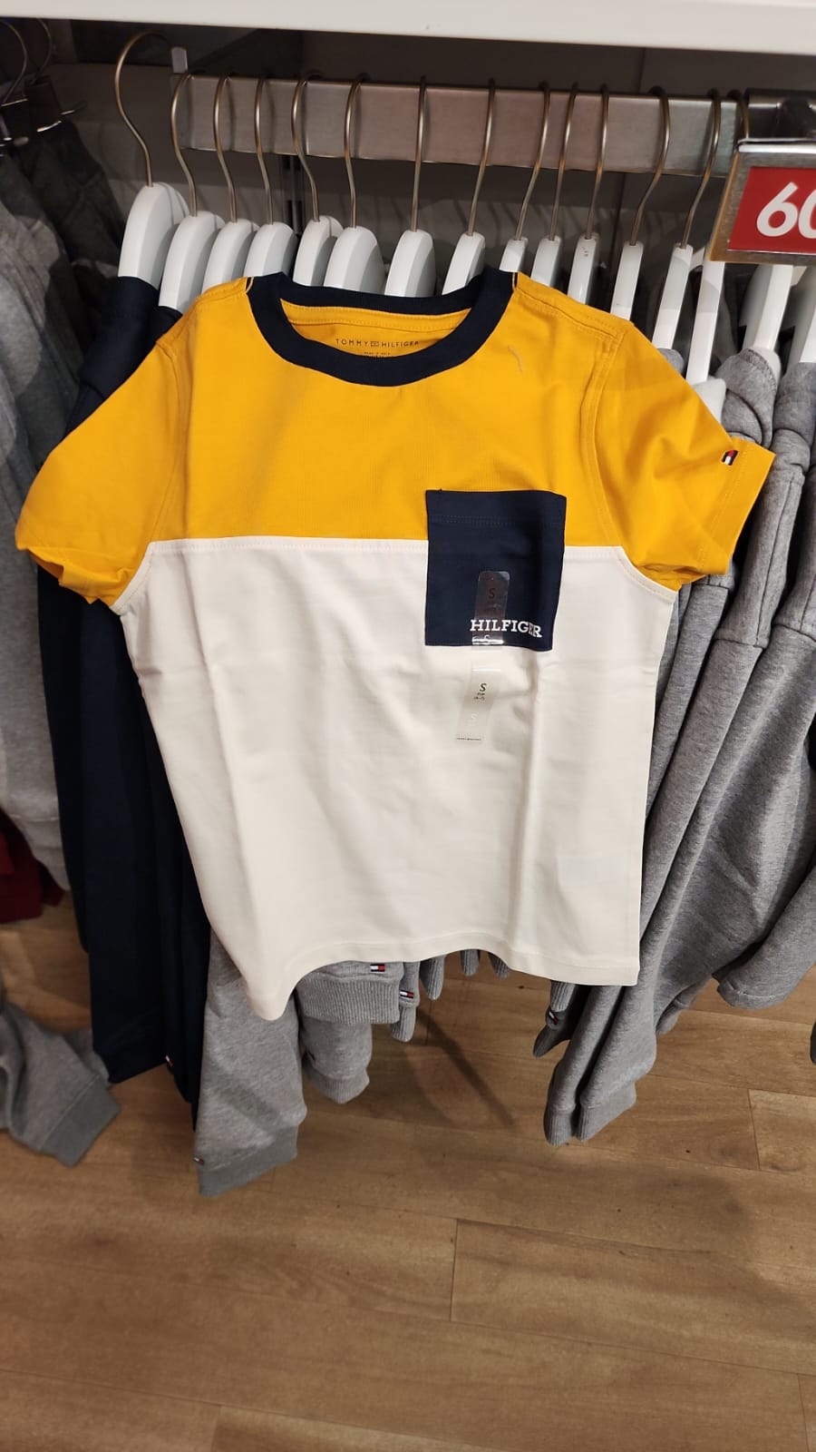Tommy Boys' Colorblock Pocket T-Shirt/City Yellow
