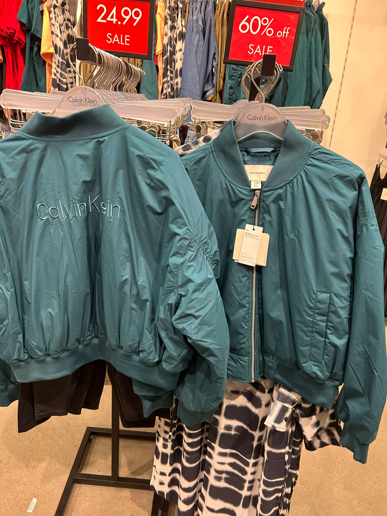 Calvin Klein Womens' Logo Graphic Padded Bomber Jacket