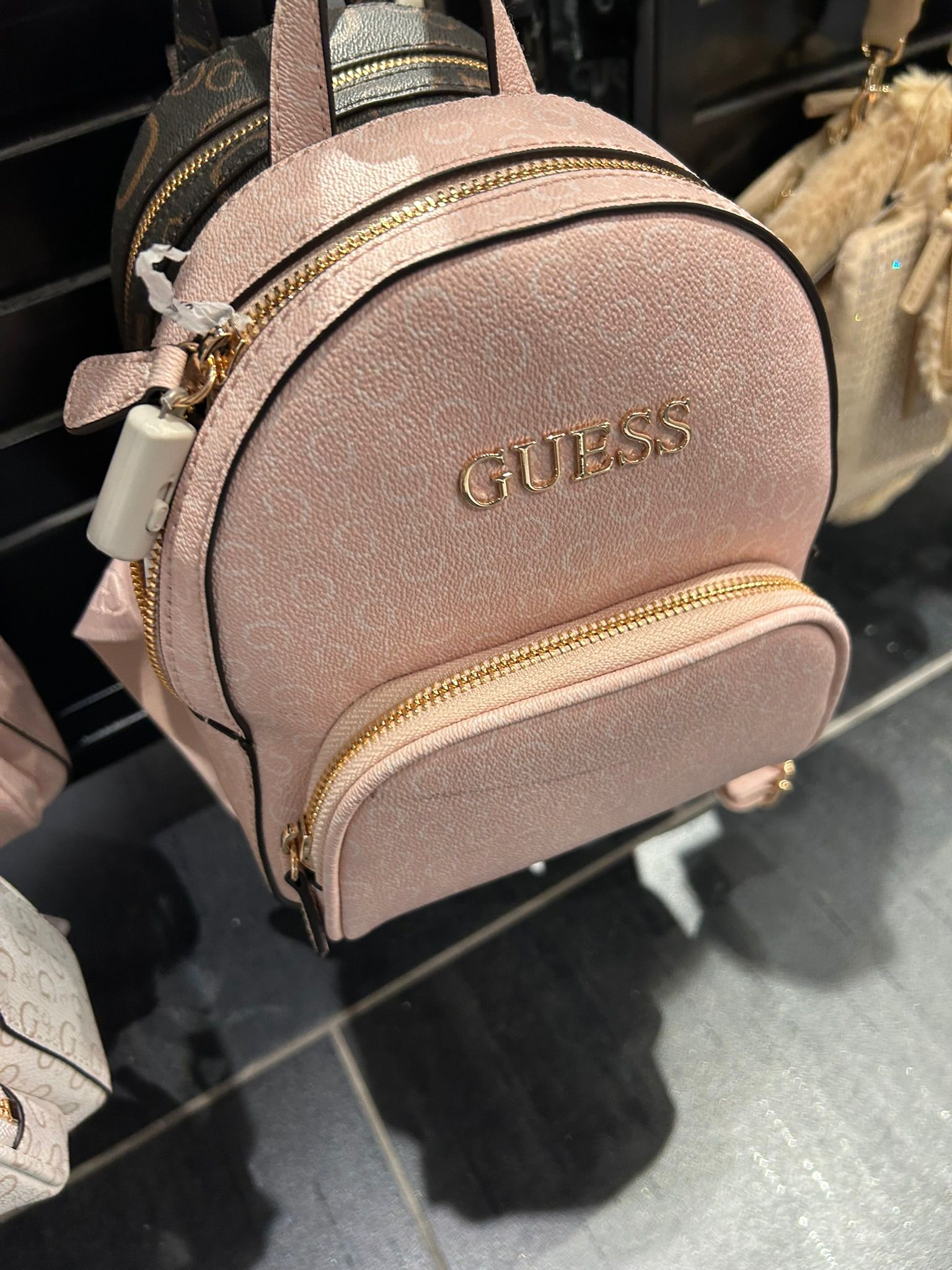 Women's Guess Eldoria Logo Mini Backpack Pink