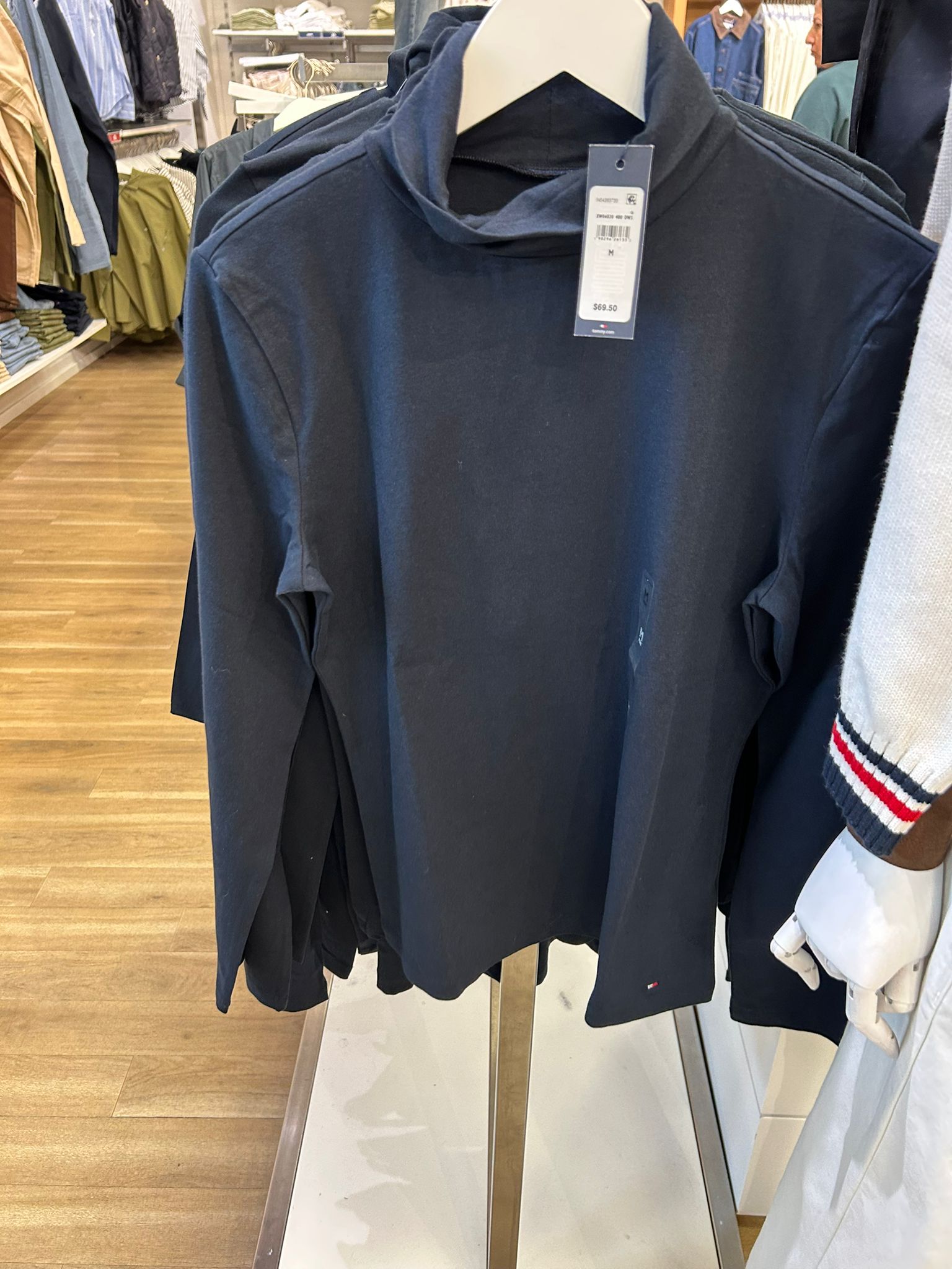 Womens' Tommy Long-Sleeve Turtleneck T-Shirt