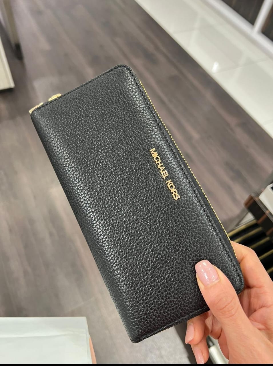 Michael Kors Womens' jet Set Travel Crossgrain Leather Continental Wallet