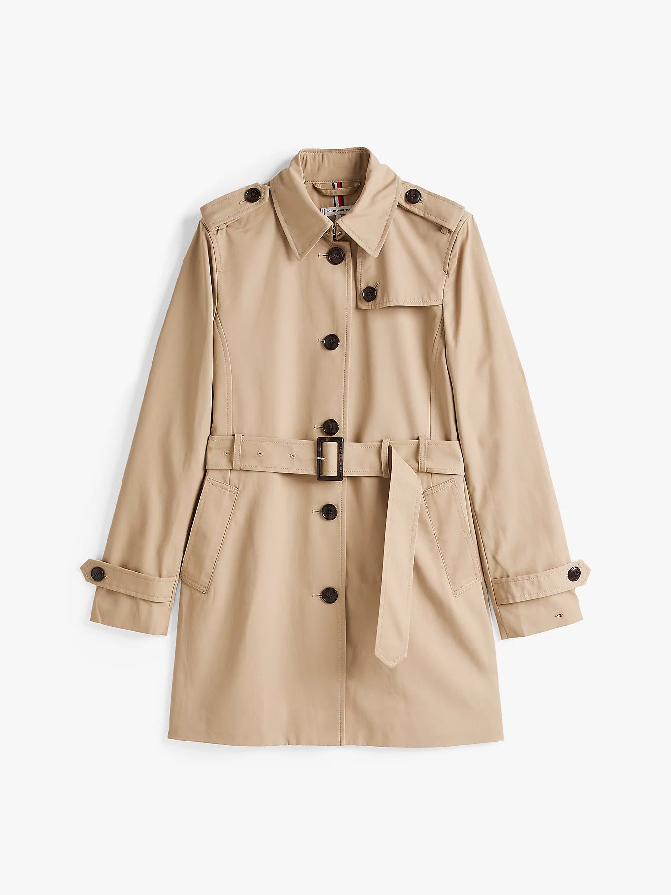 Womens' Tommy Hilfiger Single Breasted Trench Coat