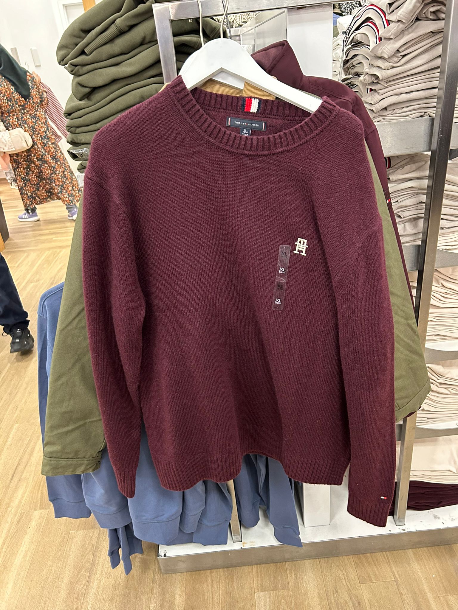 TOMMY HILFIGER MENS' Midweight Cotton Sweater