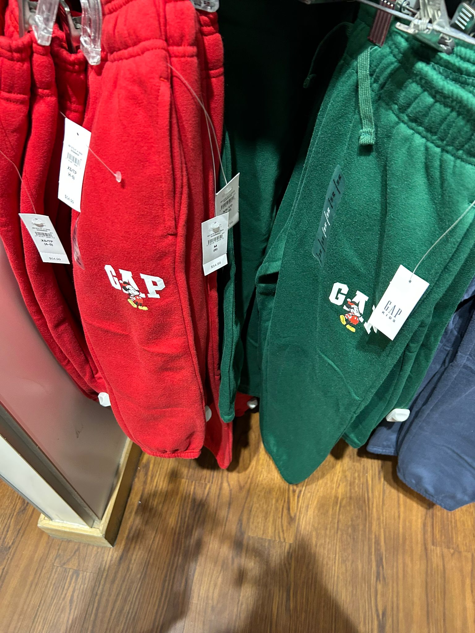 GapKids × Disney Mickey Mouse Relaxed Logo Joggers Disney Family Evergreen Santa