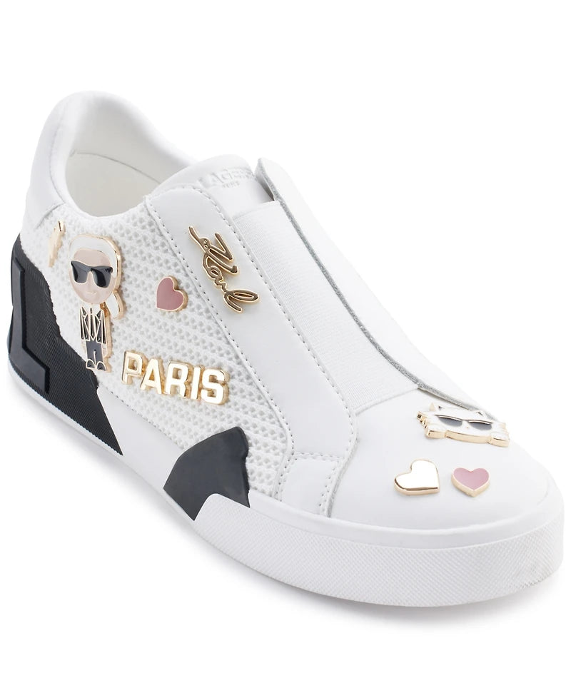 Karl Lagerfeld Paris Women's Mavise Slip-On Sneakers Bright White