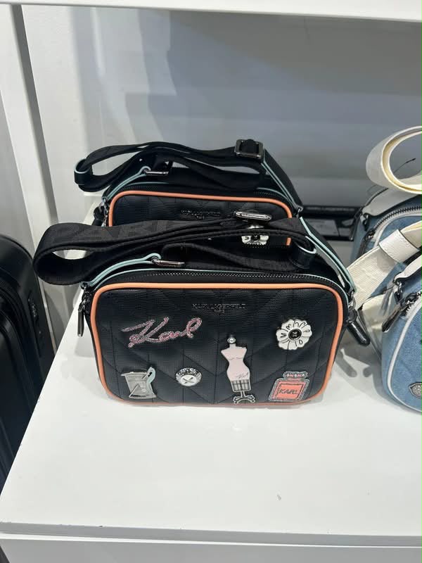 Karl Lagerfeld Paris White Women Crossbody Maybelle Camera - Black