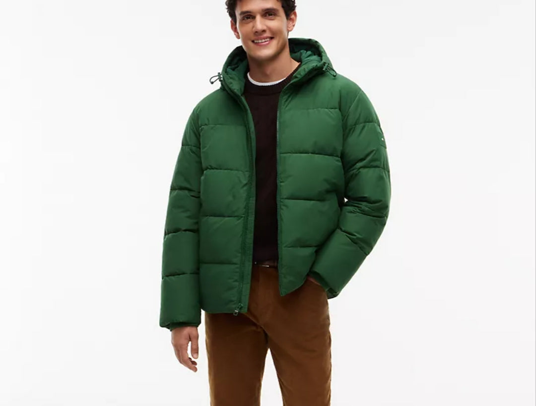 Tommy Waterproof Puffer Men Jacket - Deep Evergreen