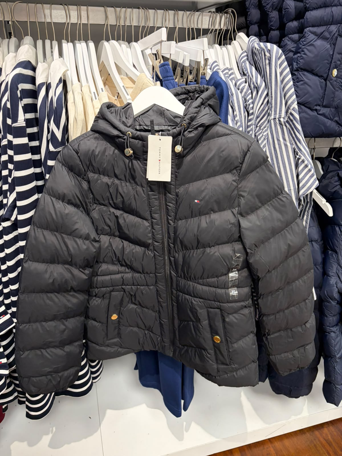 Lightweight Quilted Hooded Women Jacket - Black