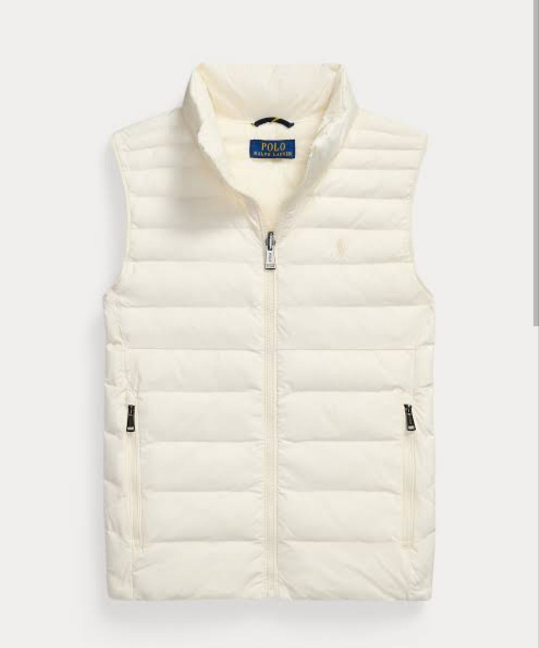 Ralph Lauren P-Layer 2 Packable Quilted Boy Gilet - Estate Cream