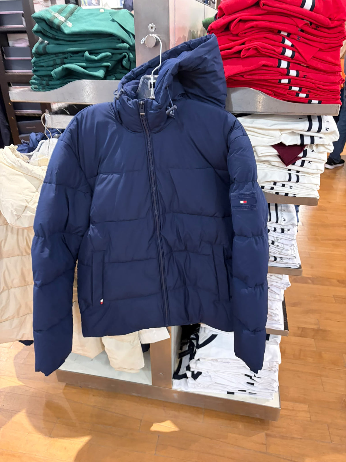 Tommy Waterproof Puffer Men Jacket - Carbon Navy