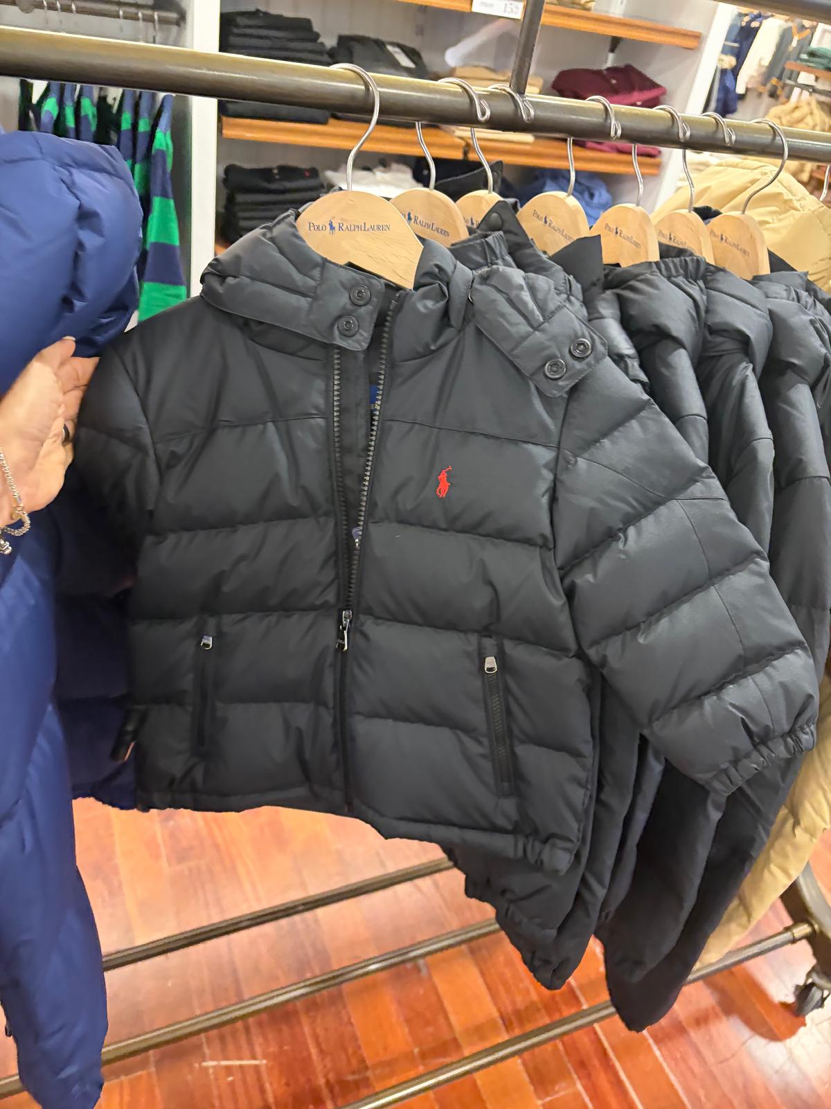 Ralph Lauren The Gorham Down Hooded Boy Jacket - Polo Black