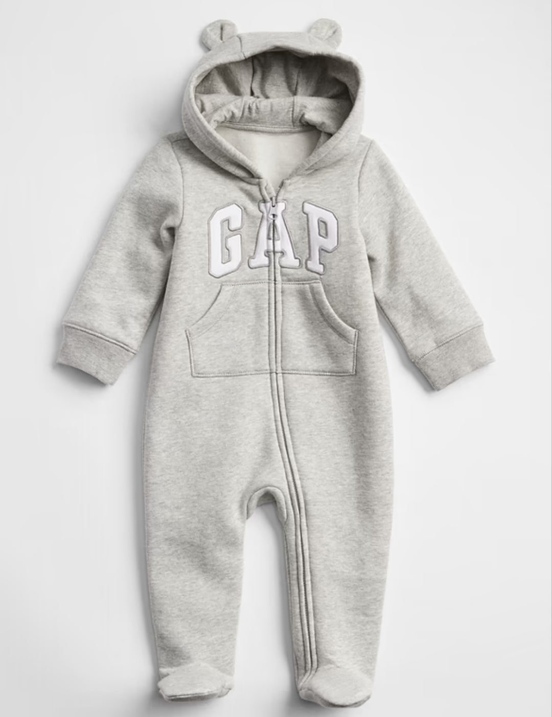 Gap Baby Gap Logo Boys and Girls One-Piece - Gray And White Marl