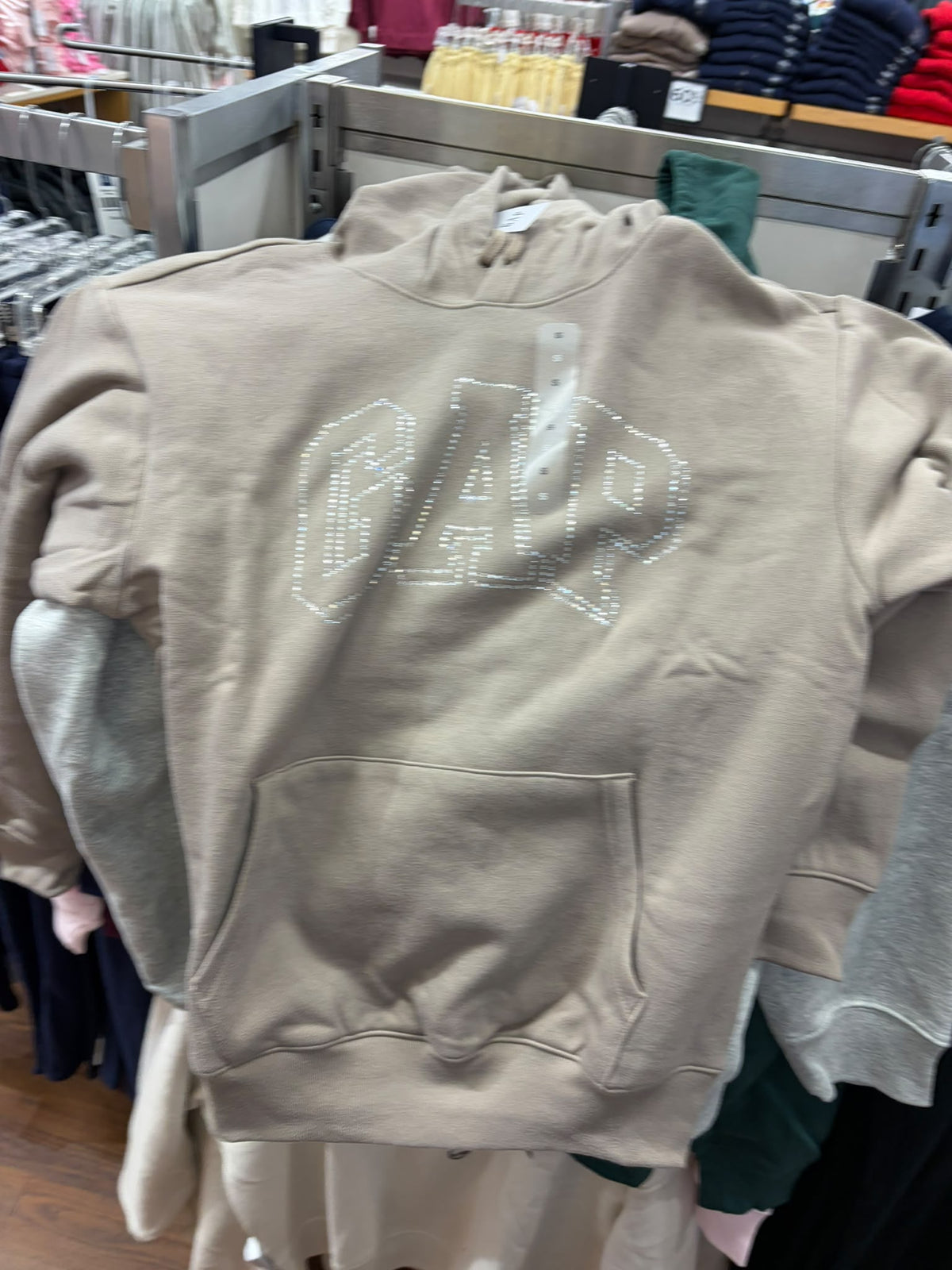 Gap Relaxed Gap Logo Women Hoodie - Medium Cool Brown