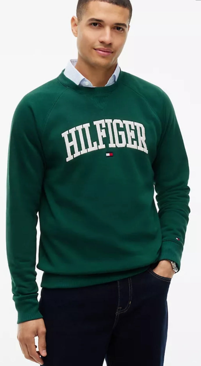Tommy Varsity Hilfiger Logo Raglan women Sweatshirt - Ornamental Green