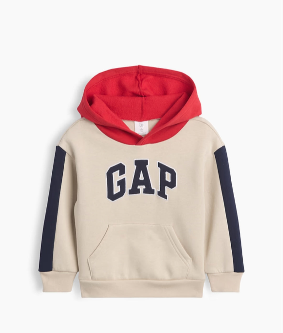 Gap babyGap Relaxed Colorblock Logo Hoodie - Moonstone Multi