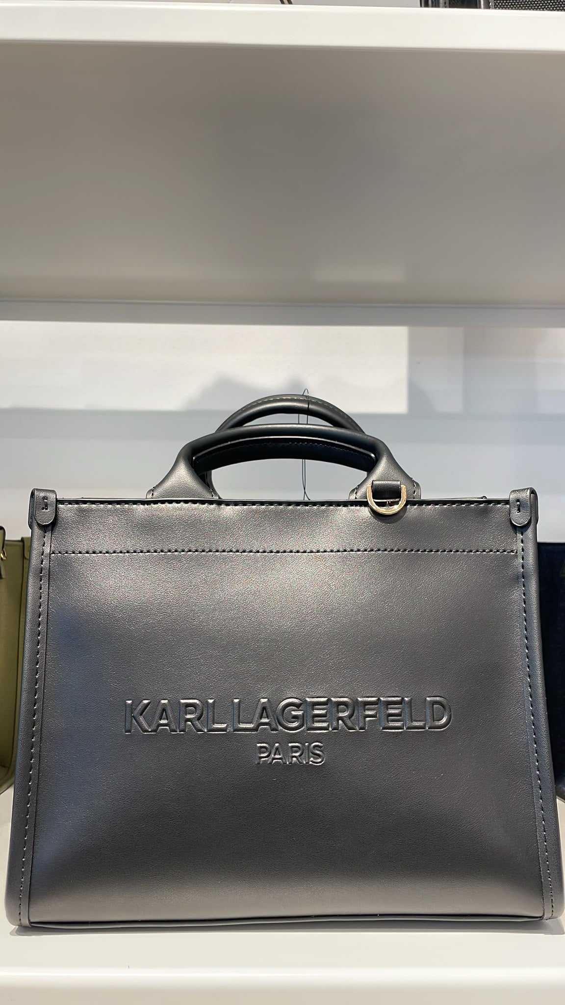 Karl KRISTINA CANVAS KARL AND CHOUPETTE LOGO Women CROSSBODY-Black
