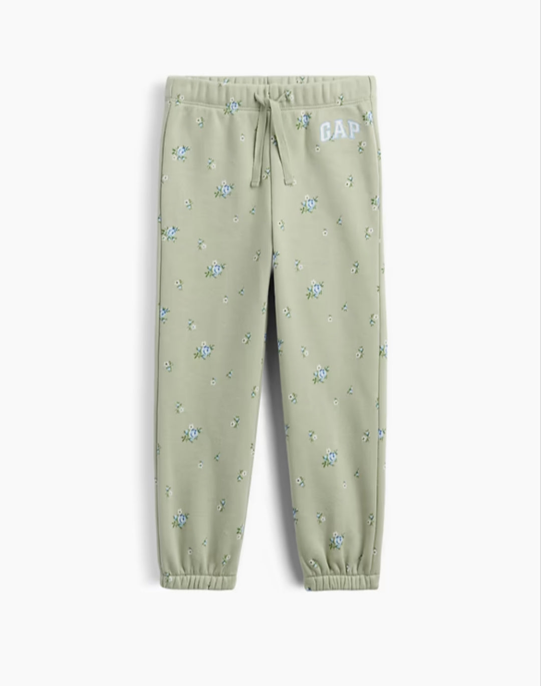 Gap babyGap Relaxed Pull-On Logo Men Joggers - Sage Green Floral