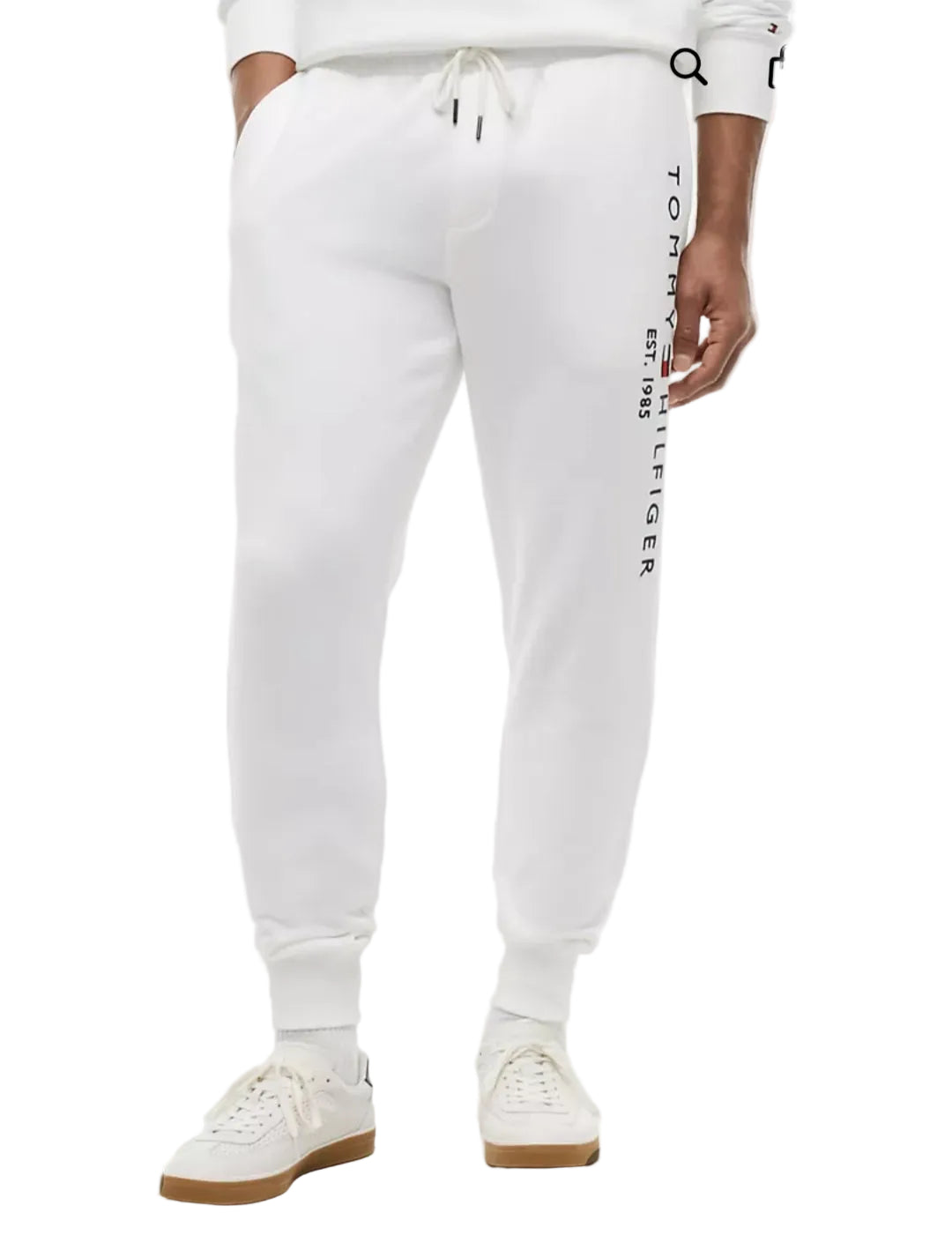 Tommy Logo Men Sweatpant - Fresh White