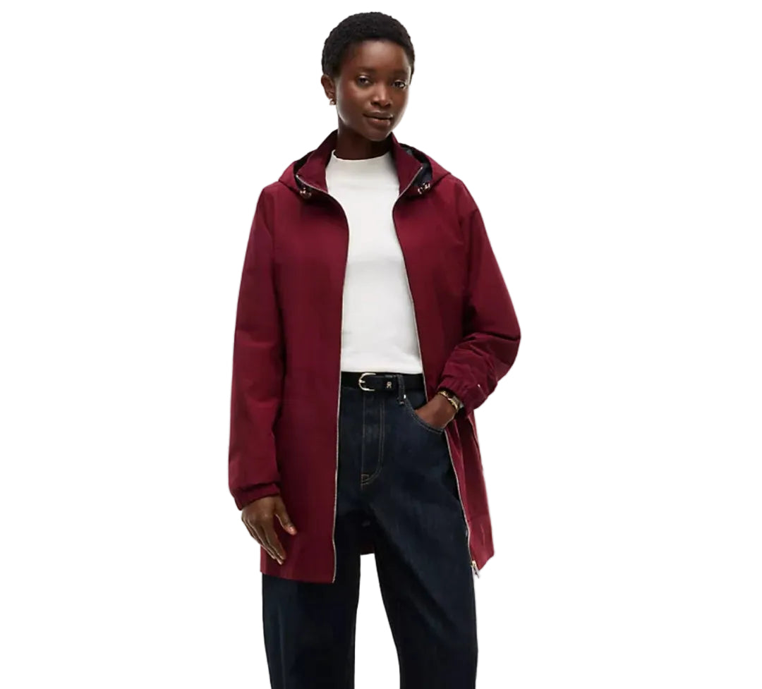Hooded Storm women Jacket - Burgundy