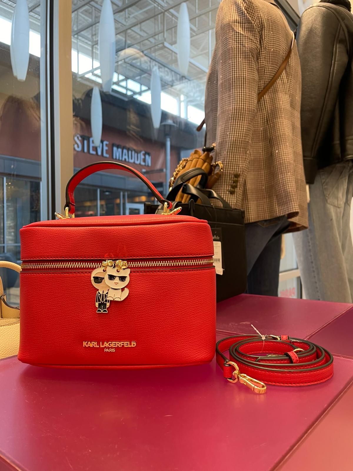 Karl REYA Women VANITY CASE CROSSBODY-Admiral Red
