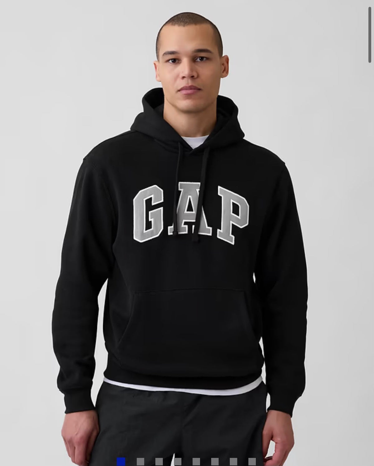 Gap Adult VintageSoft Arch Logo Men Hoodie - Black