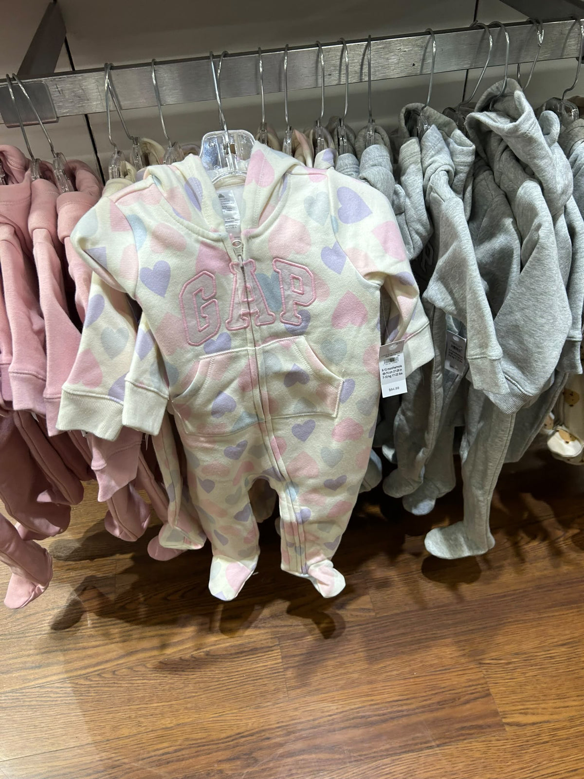 Gap Baby Gap Logo Boys and Girls One-Piece - Hearts