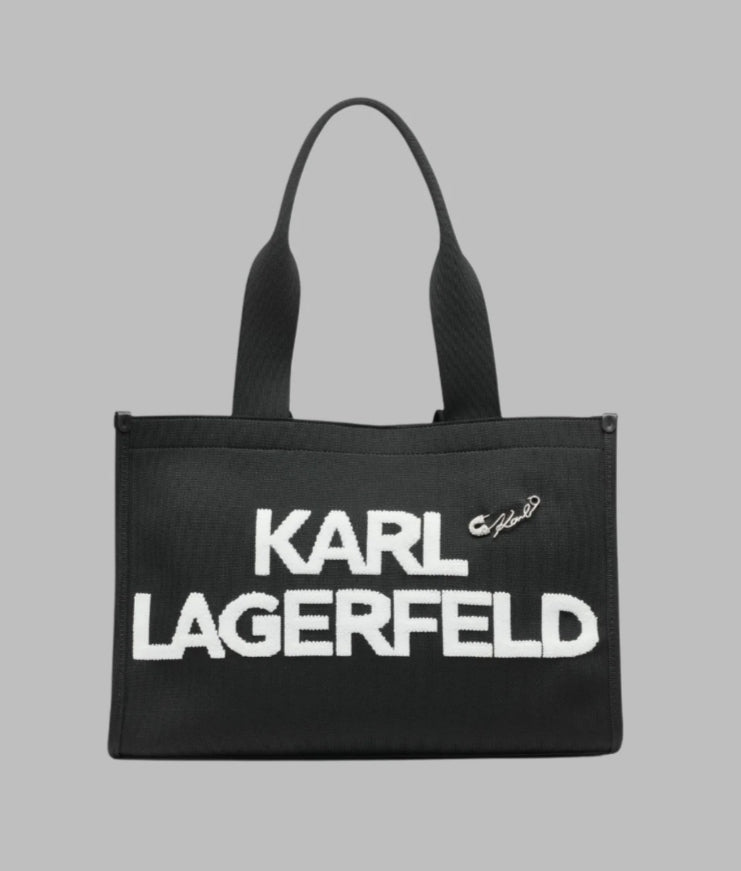 Karl KRISTINA LARGE Women TOTE-Black/White