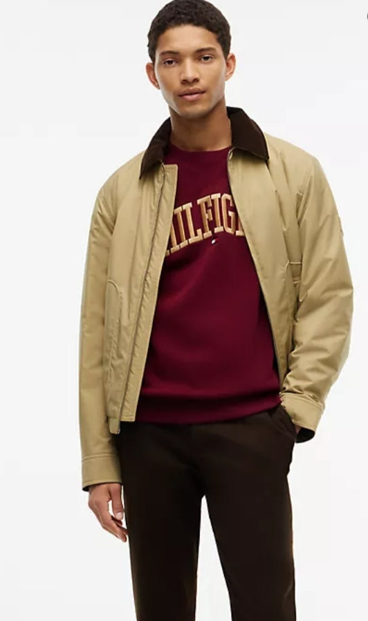 Tommy Varsity Hilfiger Logo Raglan women Sweatshirt -Burgundy