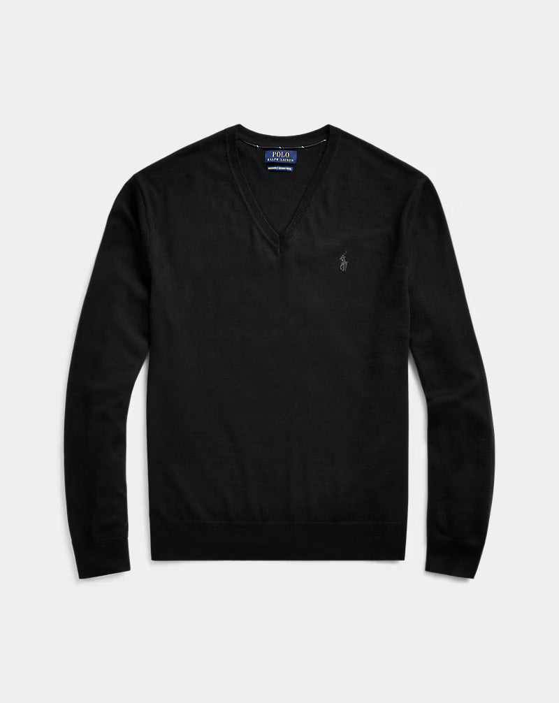MENS' Slim Fit Washable Wool Jumper Polo Ralph Lauren