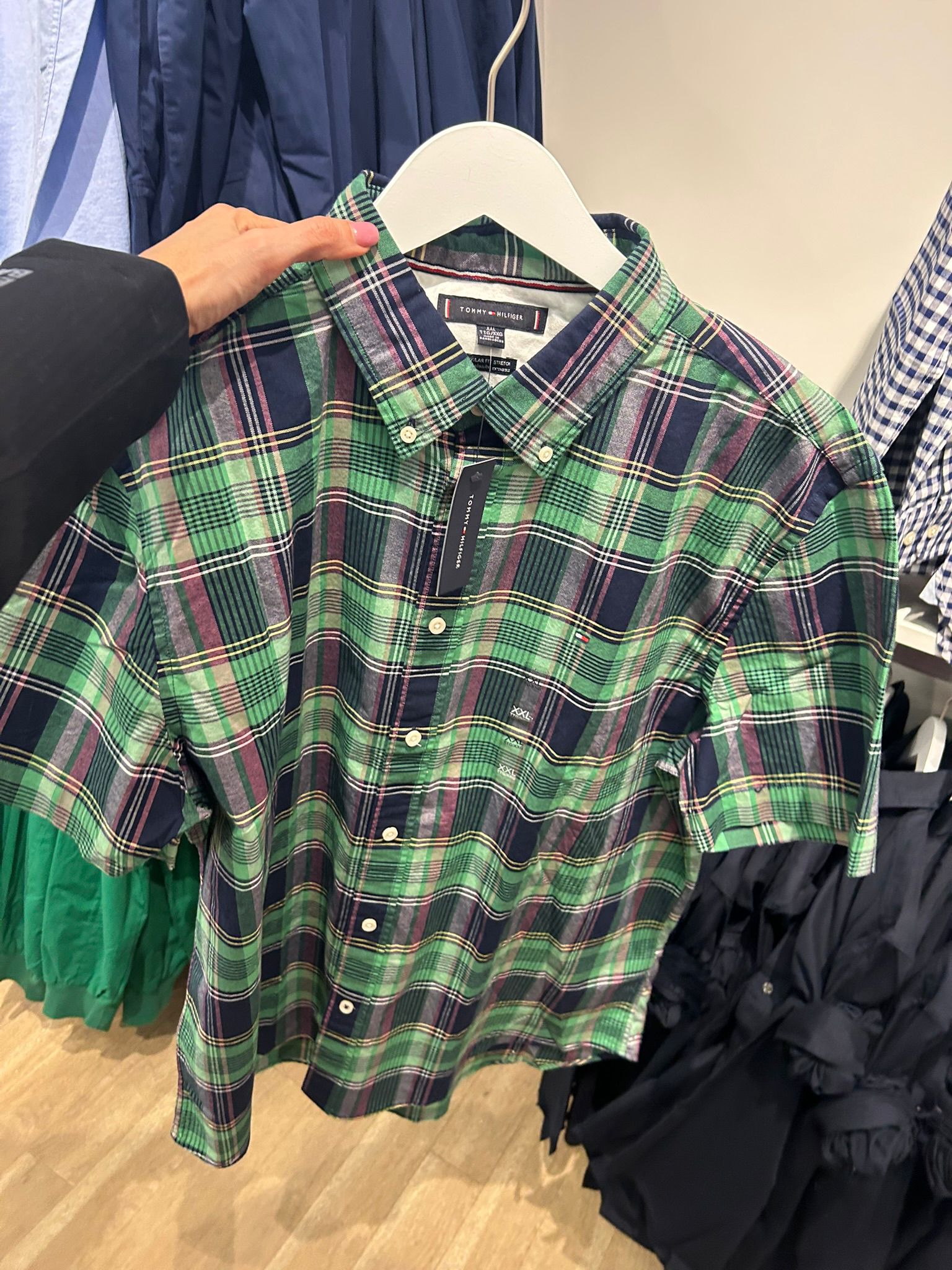 Regular Fit Bold Plaid Oxford Shirt-Coastal Green Multi Check