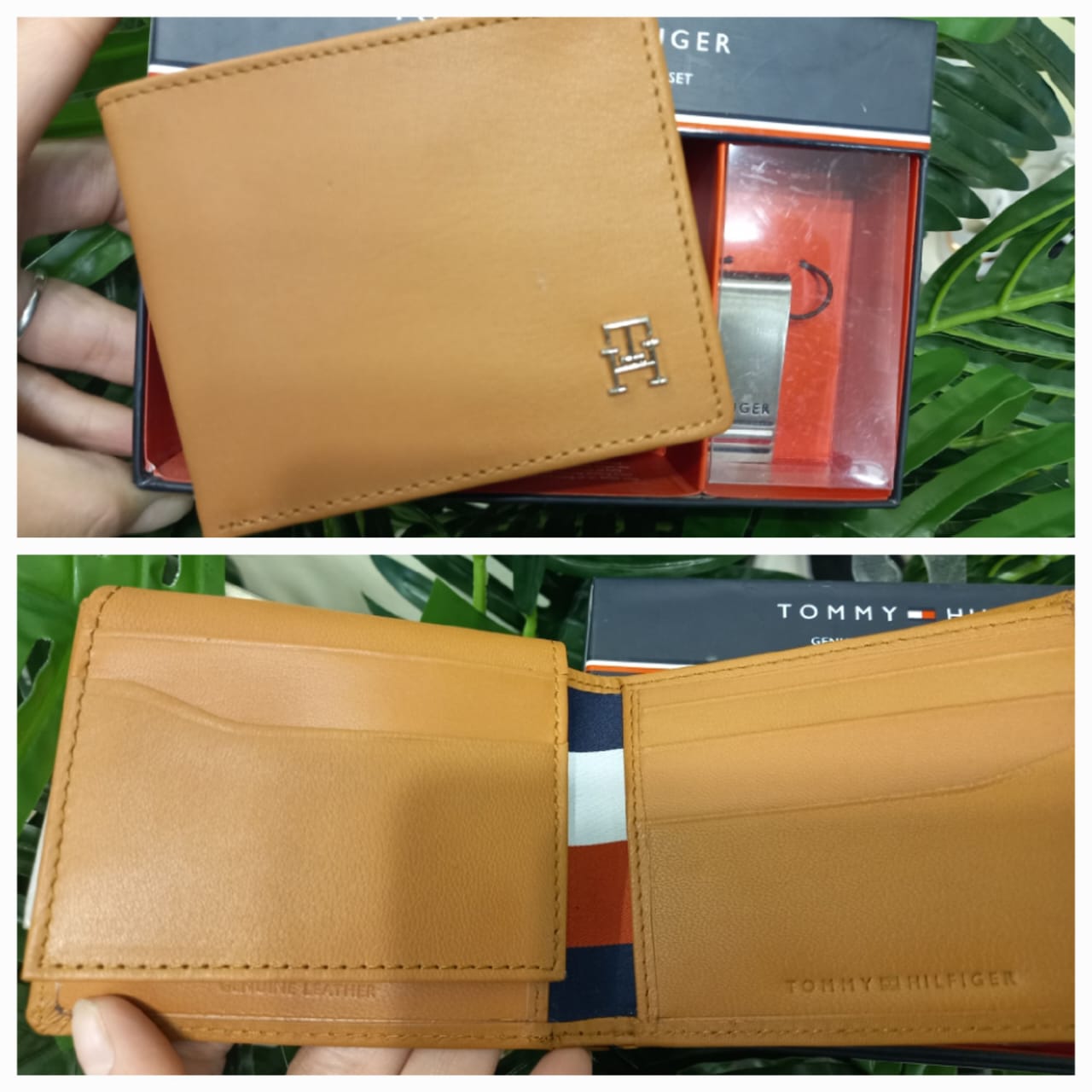 Tommy Hilfiger MENS' Brown Wallet Money Clip Set (Hong Kong Stock)