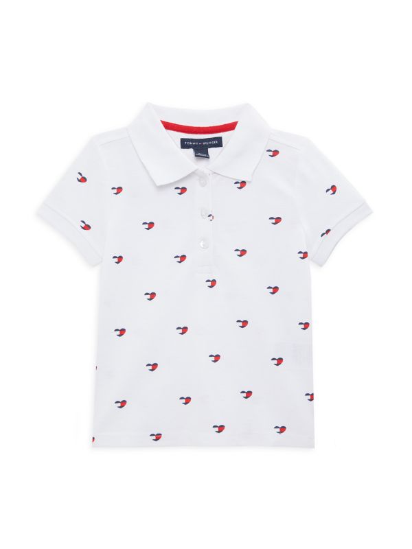 Girls' Hearts Logo Polo | Tommy Hilfiger