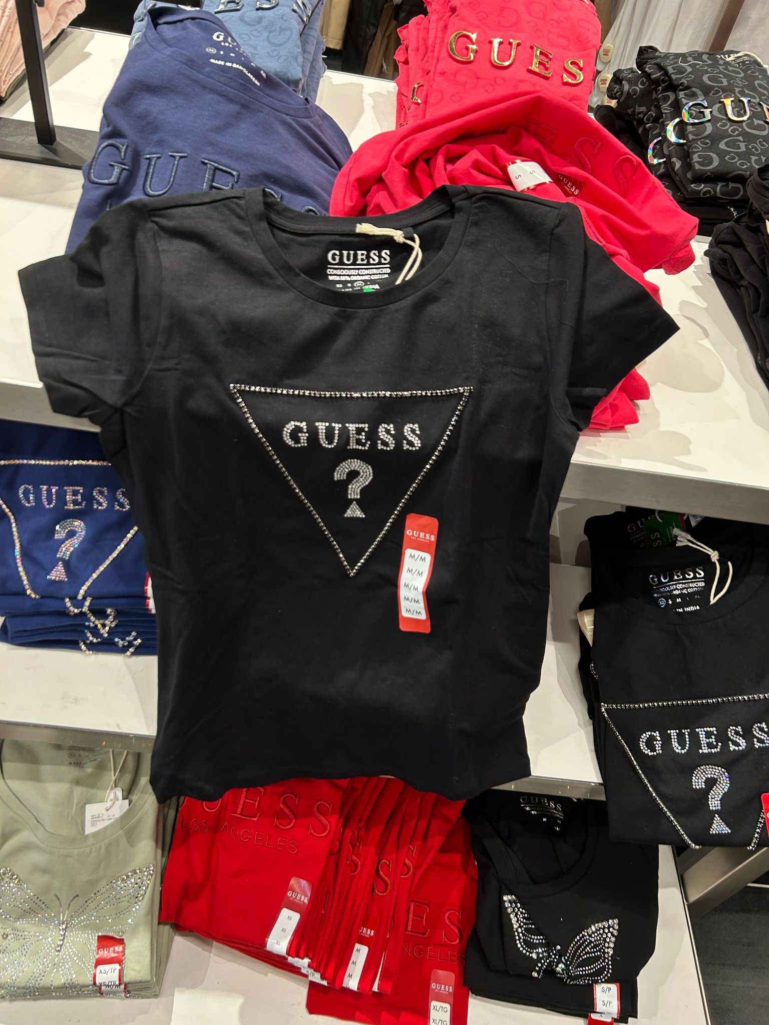 Guess Womens' Carlee Triangle Tee ( small defect)