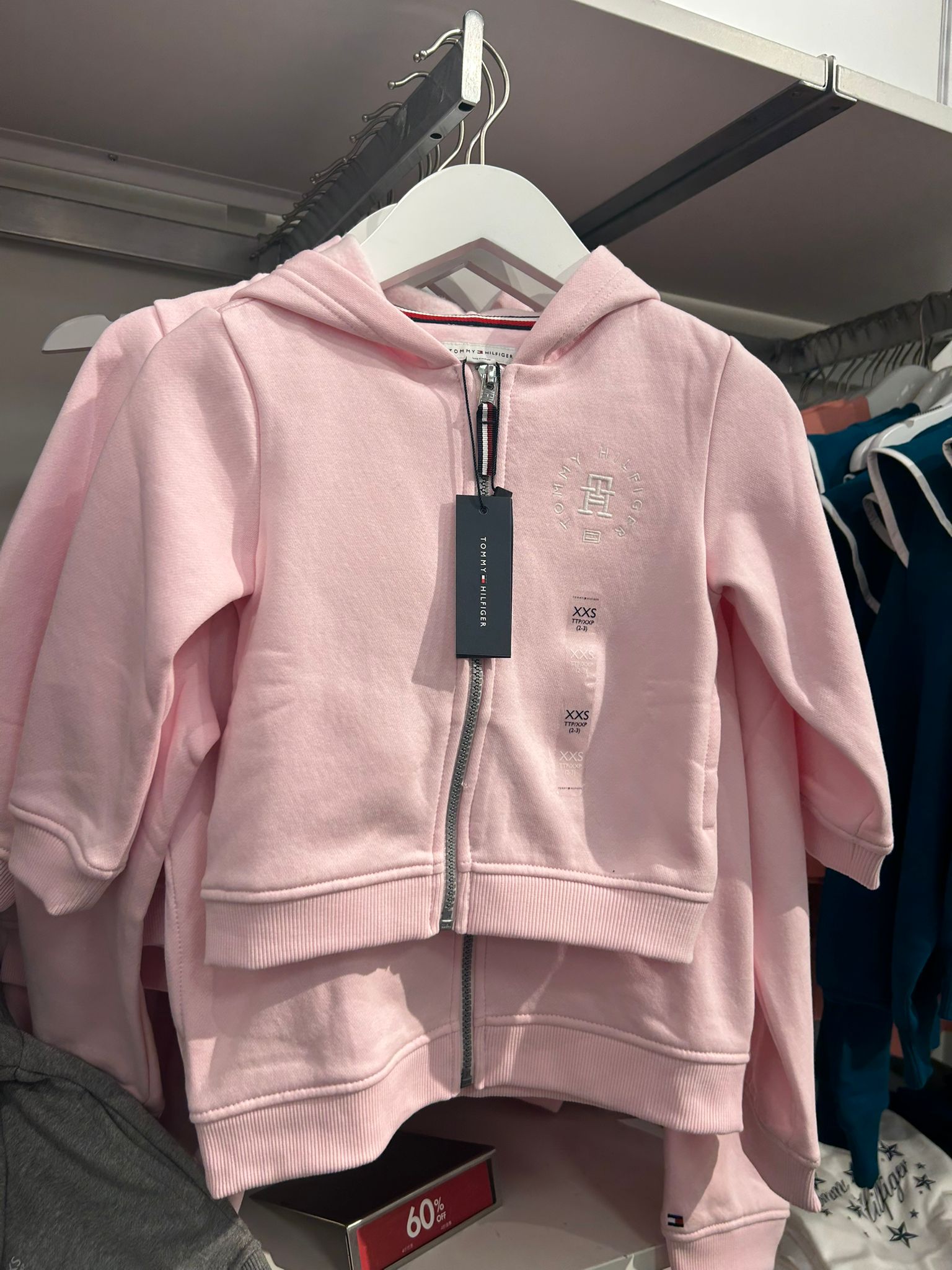 TOMMY Girls Circle Logo Hoodie Ballerina