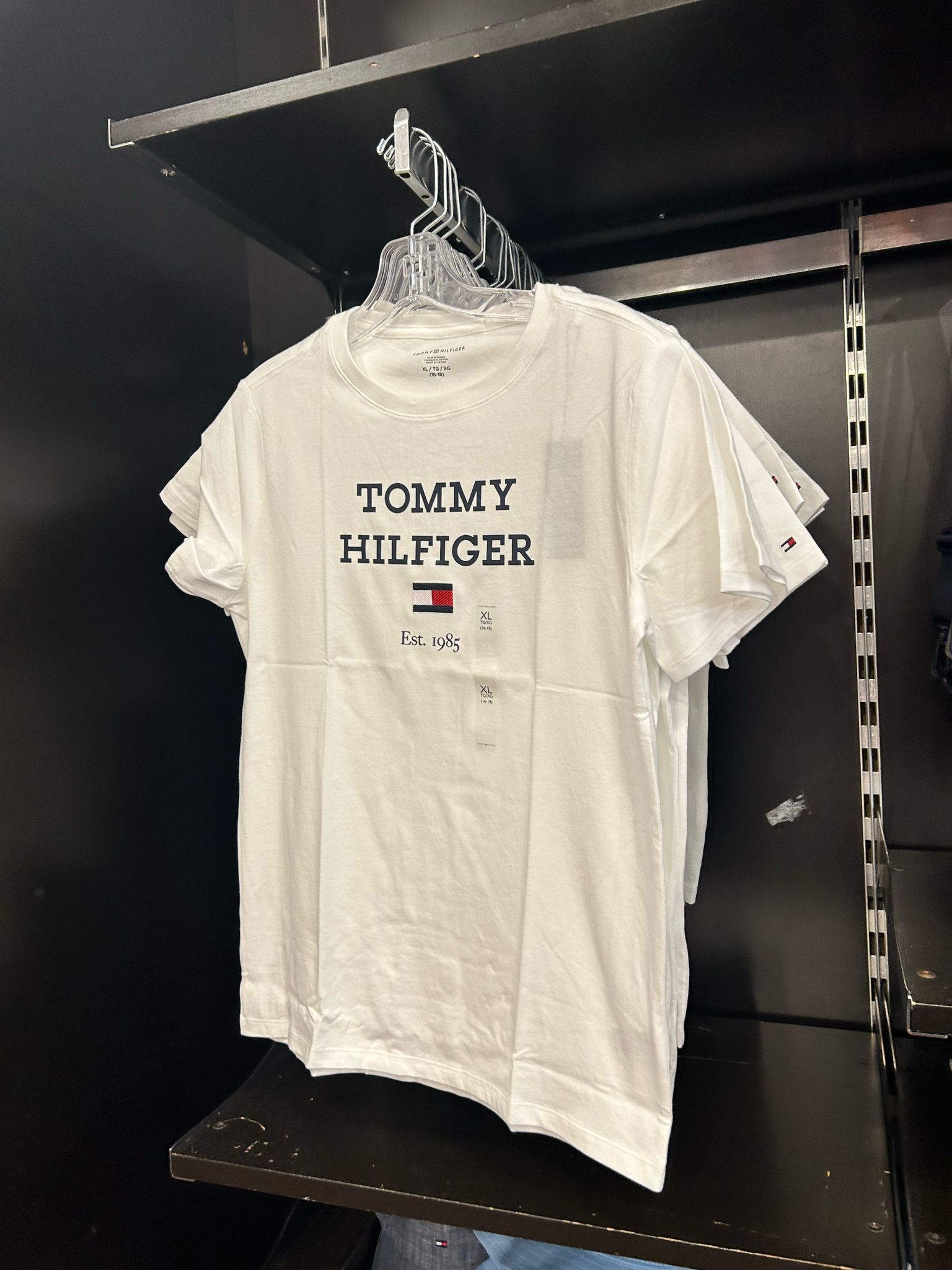 Boys' Tommy Hilfiger Logo T-Shirt/White