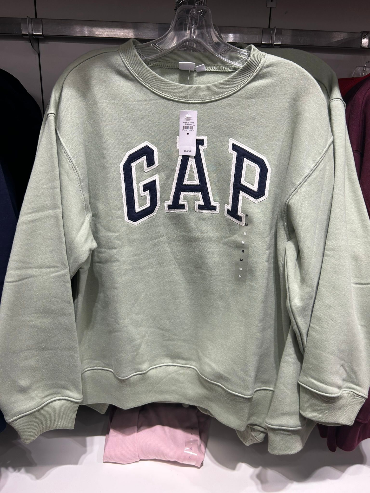 Womens' Gap Logo Sweatshirt Desert Sage Green