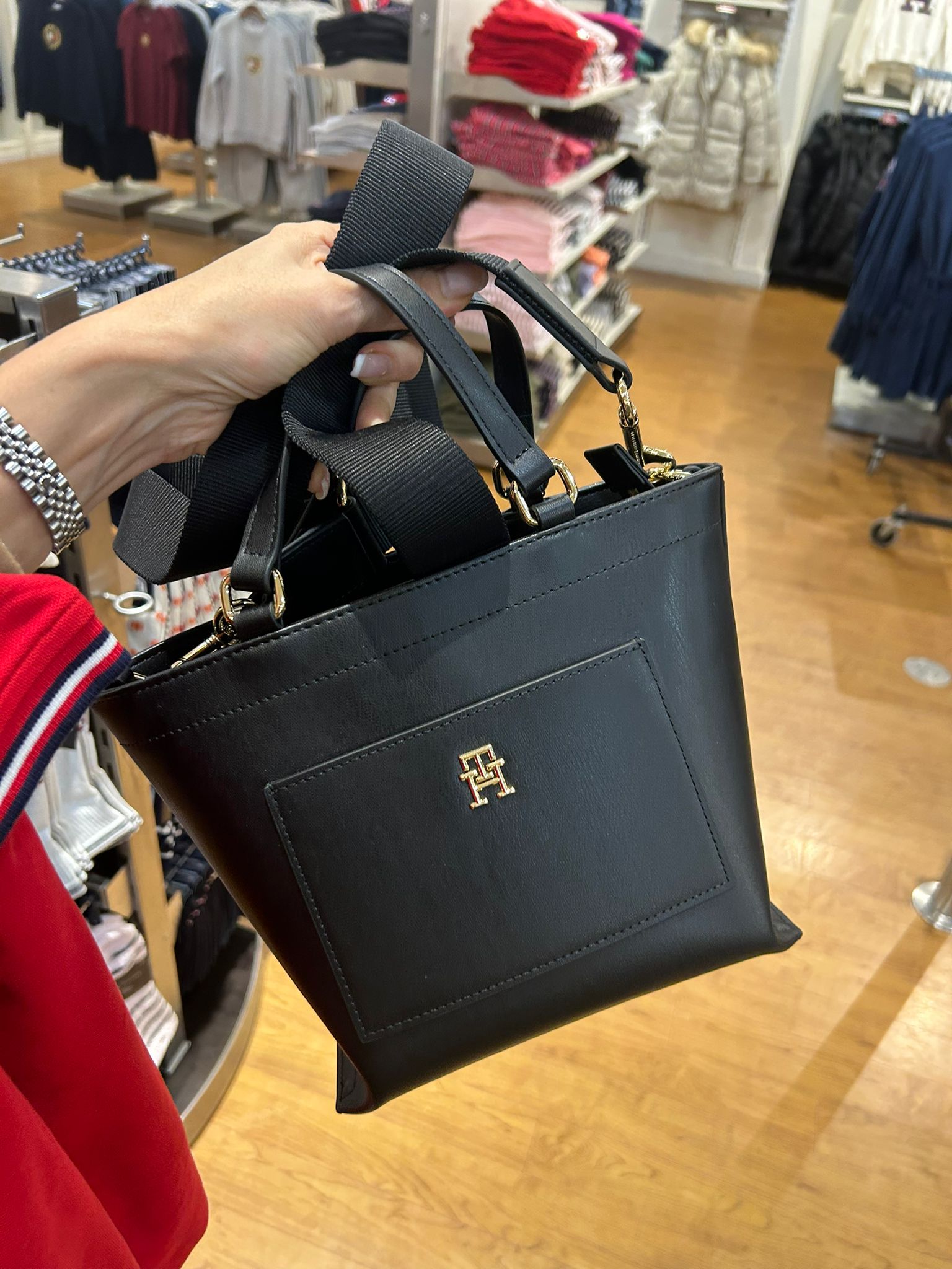 Women's Tommy TH Panel Mini Tote Bag