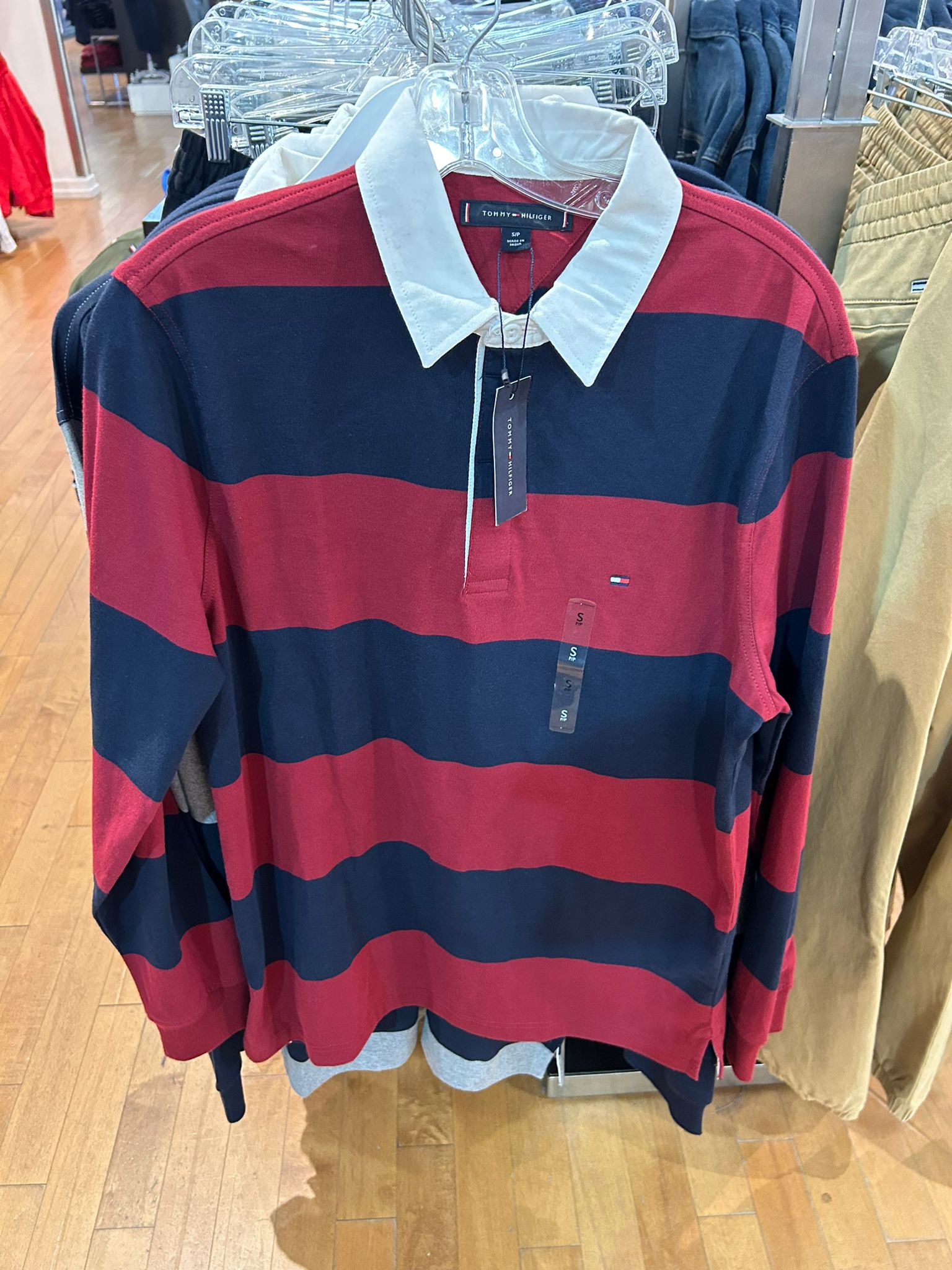 Men Tommy Long-Sleeve Rugby Polo