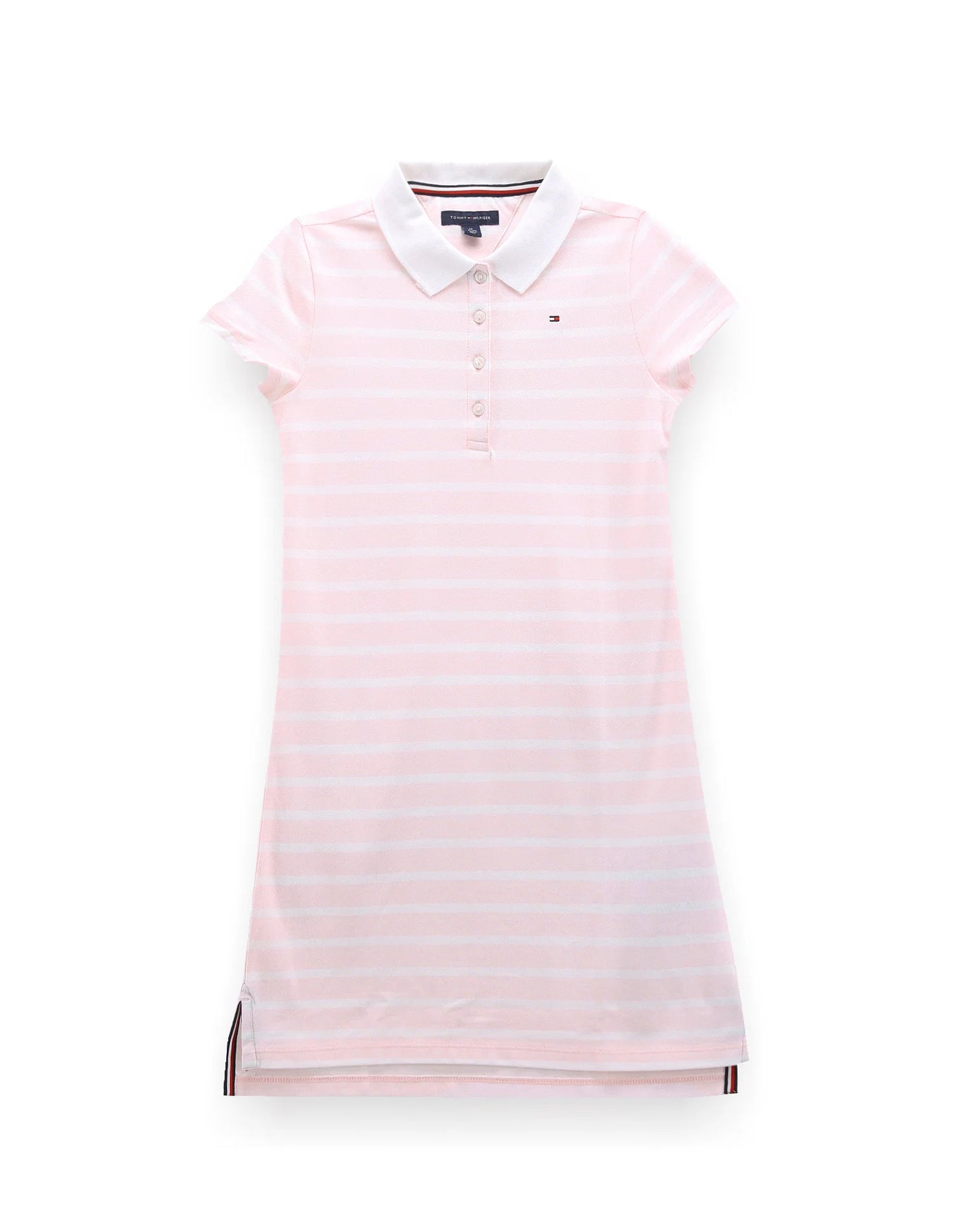 TOMMY HILFIGER KIDS Horizontal Stripe Slim Polo Dress