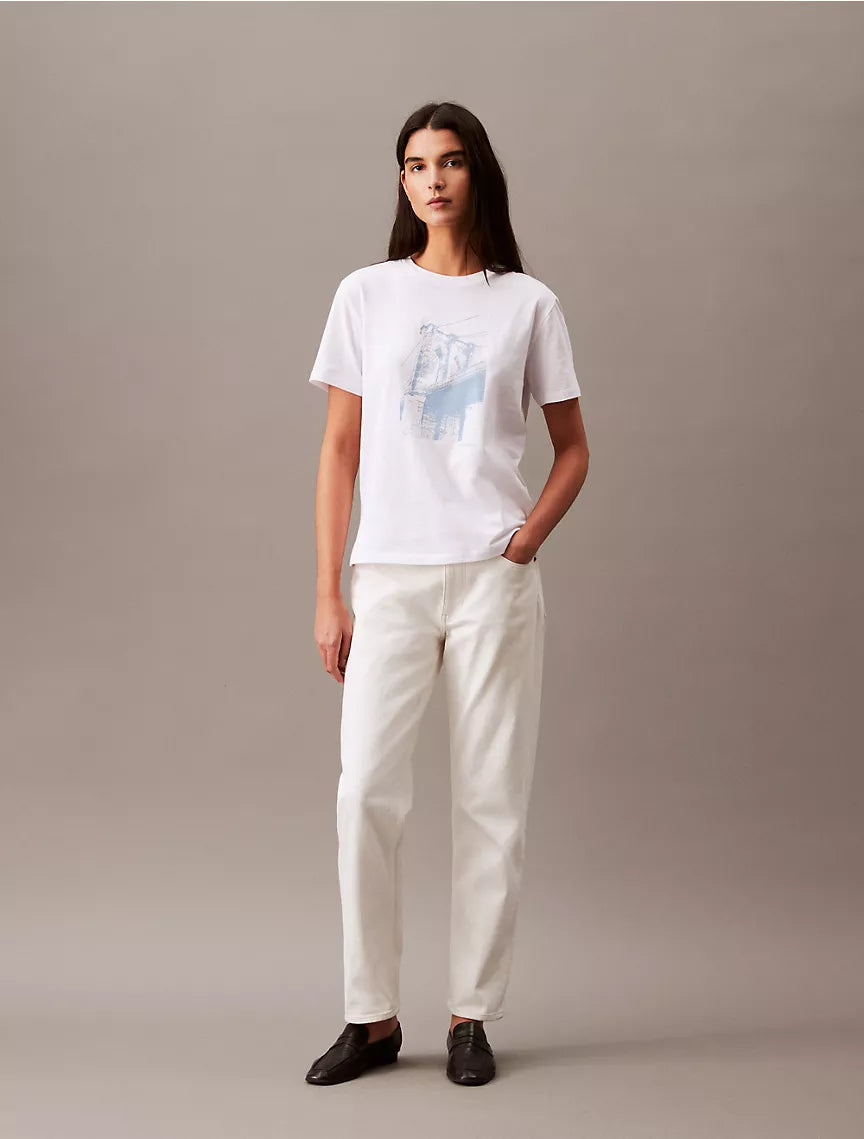 Calvin Klein Brooklyn Bridge Classic T-Shirt - Brilliant White