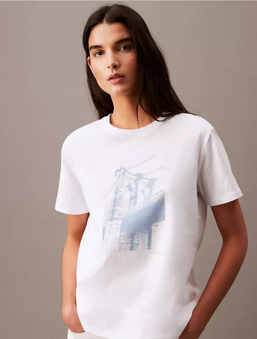 Calvin Klein Brooklyn Bridge Classic T-Shirt - Brilliant White